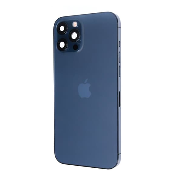 iPhone 12 Pro Max Bagcover med Full Frame - Blå