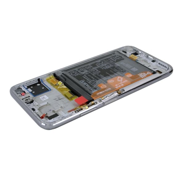 Huawei P40 Lite Skärm med LCD Display + Batteri Original - Rosa