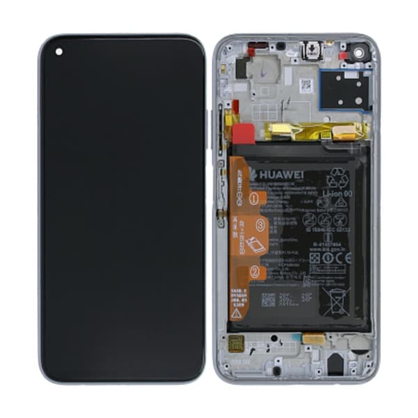 Huawei P40 Lite Skärm med LCD Display + Batteri Original - Rosa