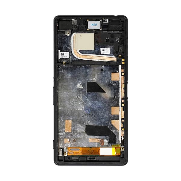 Sony Xperia Z3 Skærm + Ramme - Sort
