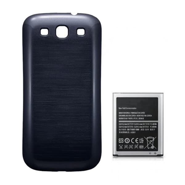 Samsung Galaxy S3 Batteri med Baksida - Blå