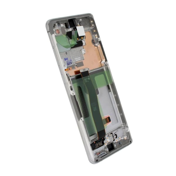 Samsung Galaxy S20 Ultra Skärm med LCD Display Original + Framkamera Original - Vit