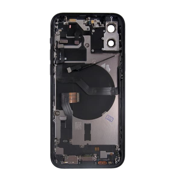iPhone 12 Baksida med Komplett Ram - Svart