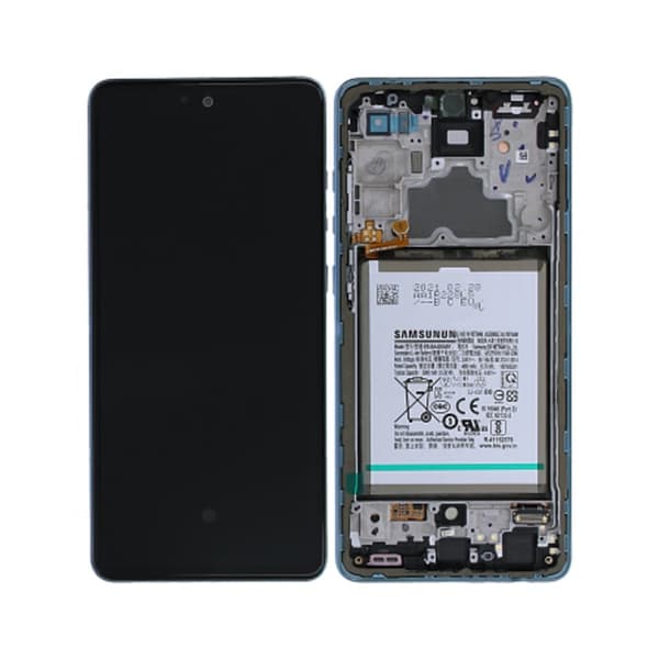 Samsung Galaxy A72 4G/5G Skärm med LCD Display Original - Blå