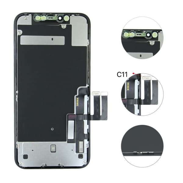 iPhone 11 Skärm/Display - Svart