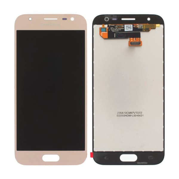 Samsung Galaxy J3 2017 (SM-J330F) Skärm med LCD Display Original - Guld