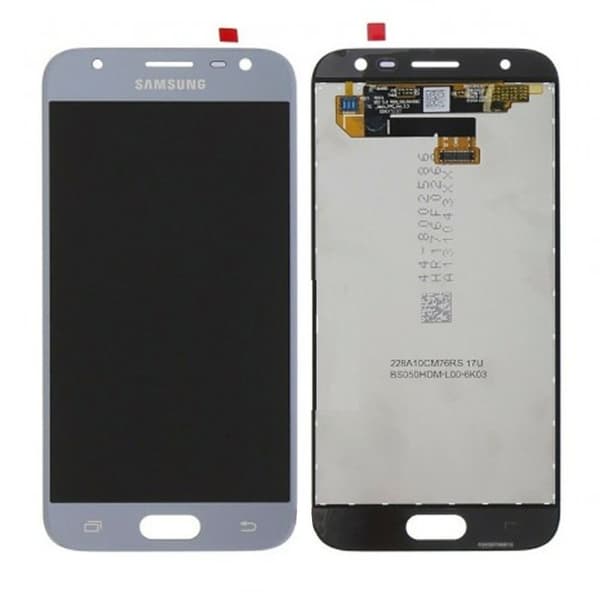 Samsung Galaxy J3 2017 (SM-J330F) Skärm med LCD Display Original - Silver