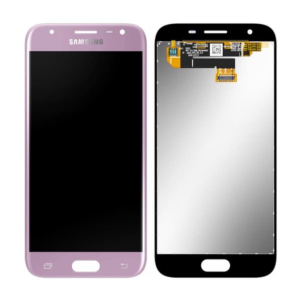 Samsung Galaxy J3 2017 (SM-J330F) Skärm med LCD Display Original - Rosa
