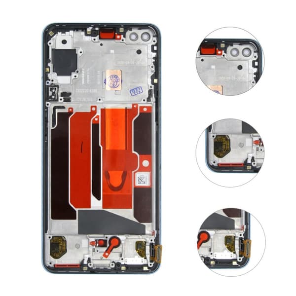Byta LCD skärm med OEM-ram Original till OnePlus Nord Blue