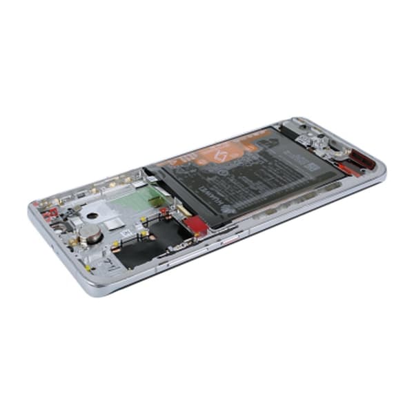 Huawei P40 Pro Skärm/Display med Batteri Original - Silver
