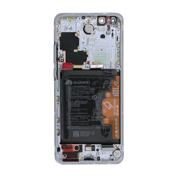 Huawei P40 Pro Skärm/Display med Batteri Original - Silver