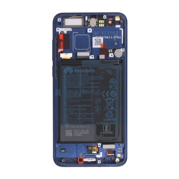 Huawei Honor 9 Skärm med LCD Display + Batteri Original - Blå