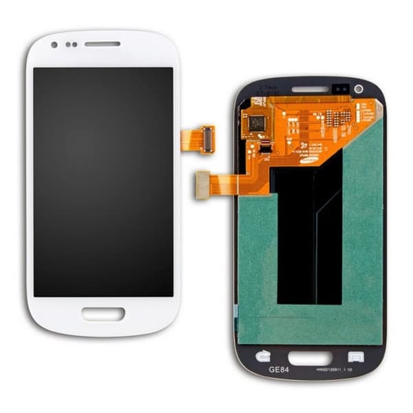 Samsung Galaxy S3 Mini Skärm med LCD Display Original - Vit