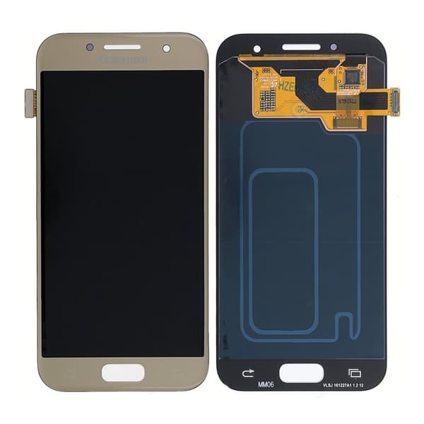 Samsung Galaxy A3 2017 (SM-A320F) LCD Skärm med Display Original - Guld