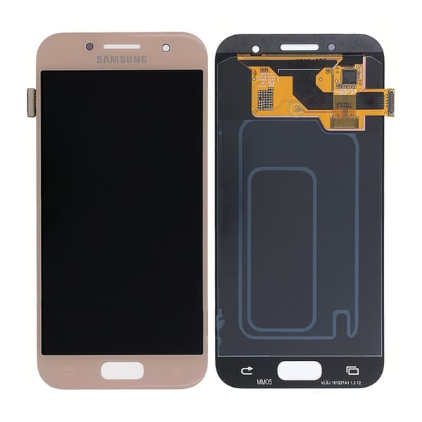 Samsung Galaxy A3 2017 (SM-A320F) LCD Skärm med Display Original - Rosa