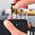 Miniatyrbild 3 av 4: Samsung Galaxy A01 Kortfack 2x Nano SIM och Micro SD Ersättning Svart Svart
