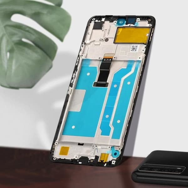 LCD-skärm - Huawei - P smart 2021 - Ersättning - Touchglas - Svart