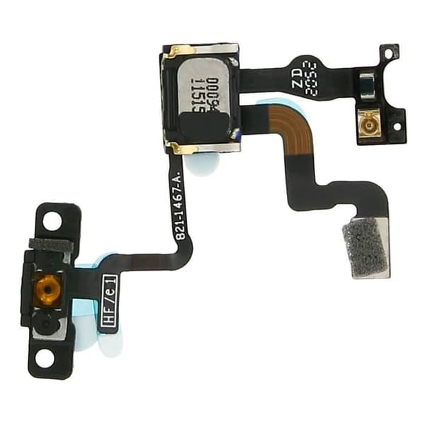 Nappe Power - AVIZAR - iPhone 4S - On/Off + Mikrofon + Närahetsensor - Svart - 20 g