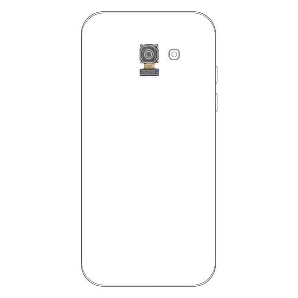 Bakkamera - Samsung - Galaxy A3 2017 - Ersättning - Integrerad anslutningskabel - Svart