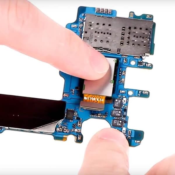 Bakkamera - Samsung - Galaxy S8 - Ersättning - Integrerad anslutningskabel - Svart