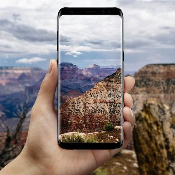 Bakkamera - Samsung - Galaxy S8 - Ersättning - Integrerad anslutningskabel - Svart