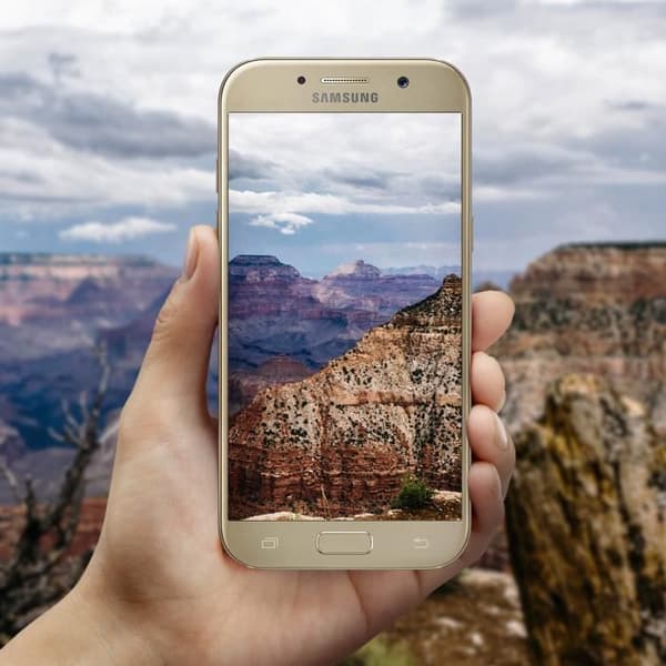 Bakkamera - Samsung - Galaxy A5 2017 - Svart - Kompatibel - Kamerabyte