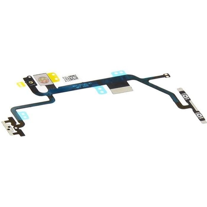 Bordsduk iPhone 8-knapp Power On/Off + Blixt + Volym + Mikrofon Svart