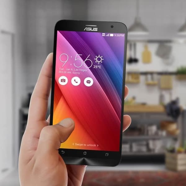Asus Zenfone 2 (ZE500CL) LCD-skärm Komplett Touch Block-kompatibel - Svart Svart
