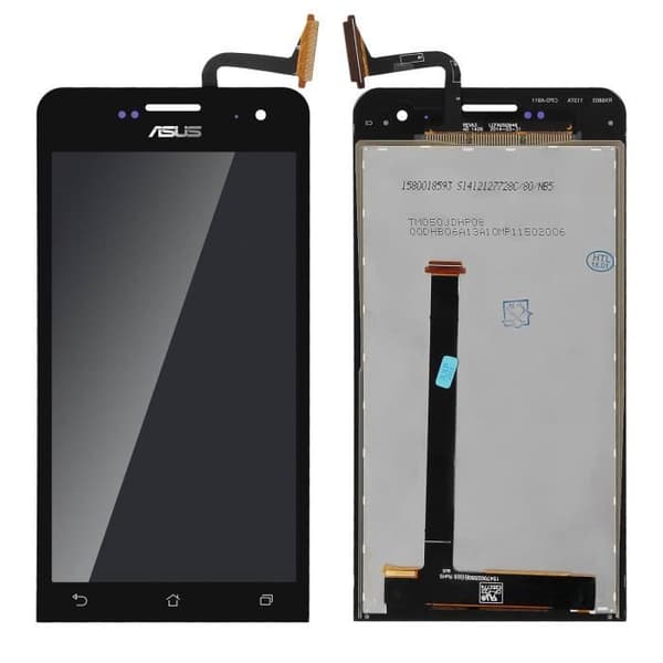 Asus Zenfone 2 (ZE500CL) LCD-skärm Komplett Touch Block-kompatibel - Svart Svart