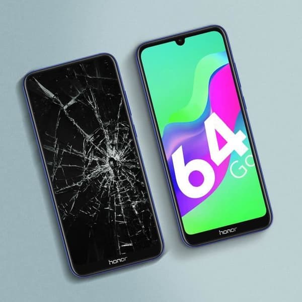 Honor 8A 2020 / 8A komplett block - HONOR - LCD-skärm + pekglas - svart
