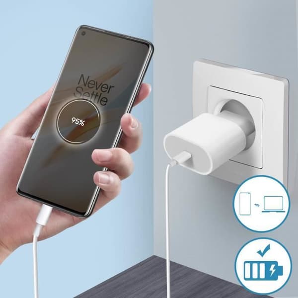 Laddningskontakt - OnePlus - 8 - USB typ C - Svart - Ersättning