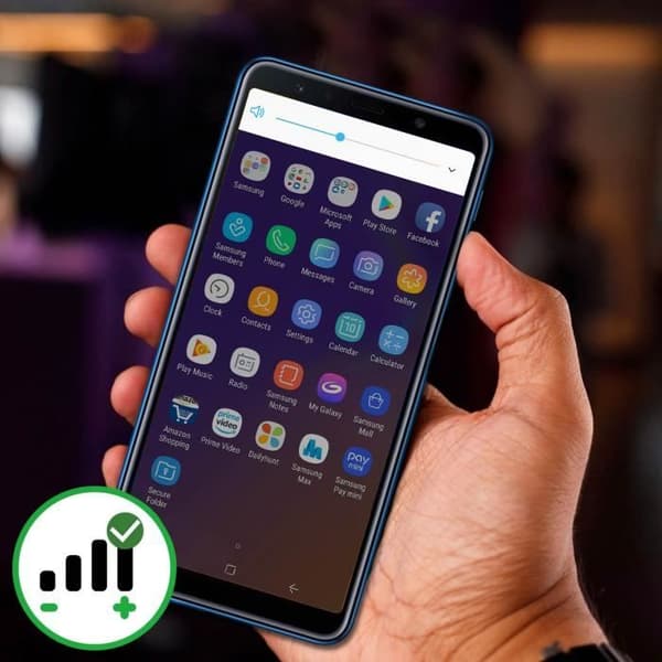Volymduk - Samsung - Galaxy A7 2018 - Ersättning - Hög kvalitet - CE RoHS-certifierad