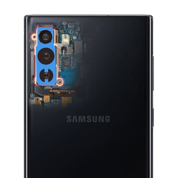 Bakkamera - Samsung - Galaxy Note 10 - Kompatibel - Integrerad anslutningskabel - Svart