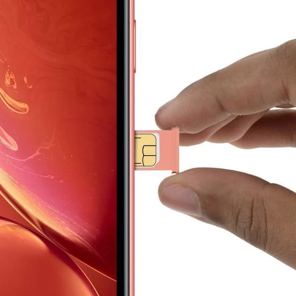 iPhone XR SIM-fack - AVIZAR - Rosa - Ersättning - Adapter