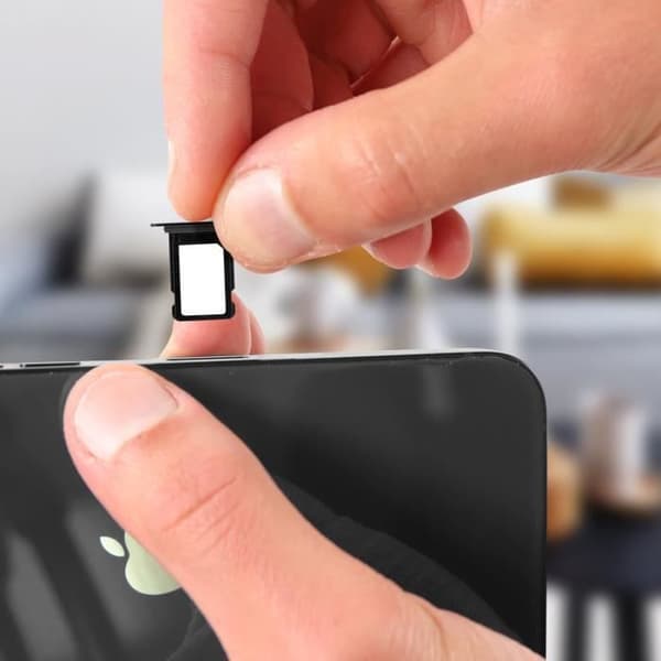 iPhone 12 Pro Max SIM-kortfack Byte av Nano SIM-kortplats Grafitsvart