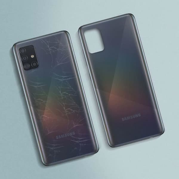 Samsung Galaxy A51 Batteriskal Svart Ersättningsbaksida Svart