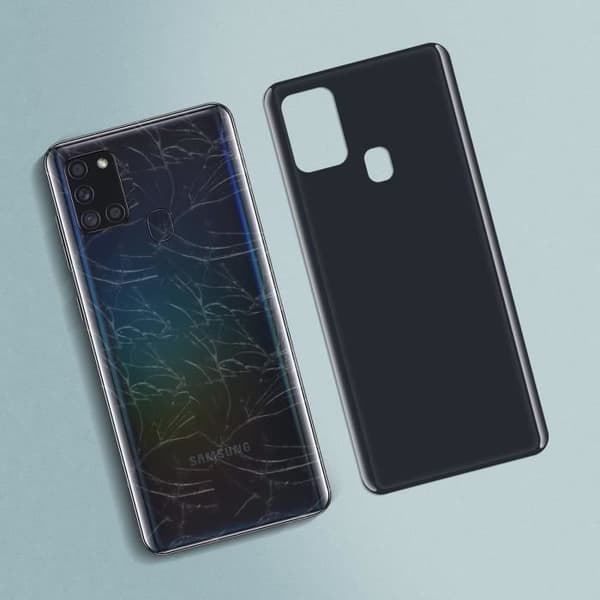 Samsung Galaxy A21s Batteriskal Ersättningsbaksida Svart