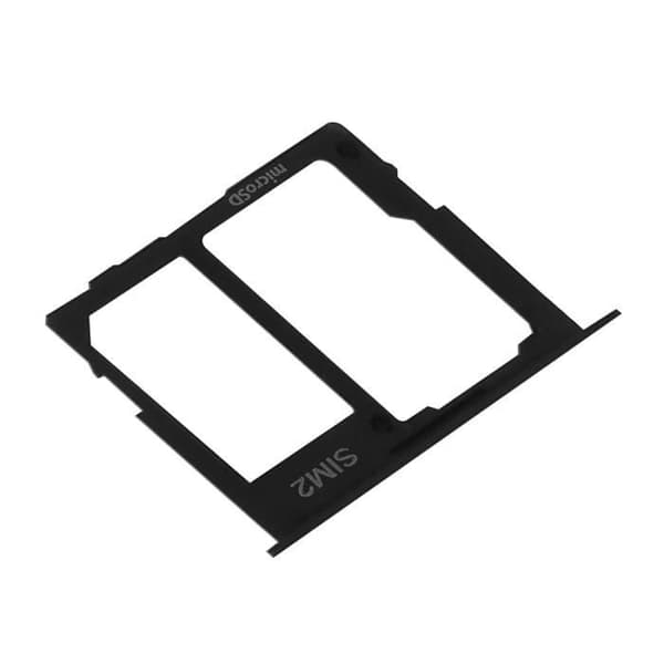 Samsung Galaxy A41 Kortfack 2x Nano SIM och Micro SD Ersättning Svart Svart