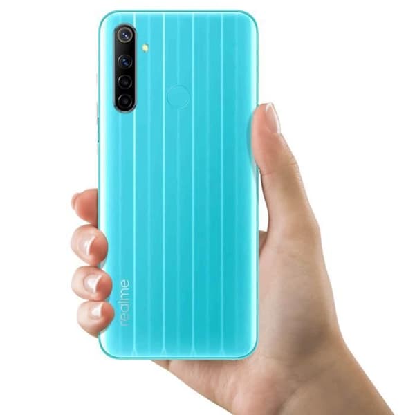Realme 6i batterikåpa ersätter bakstycke turkosblå