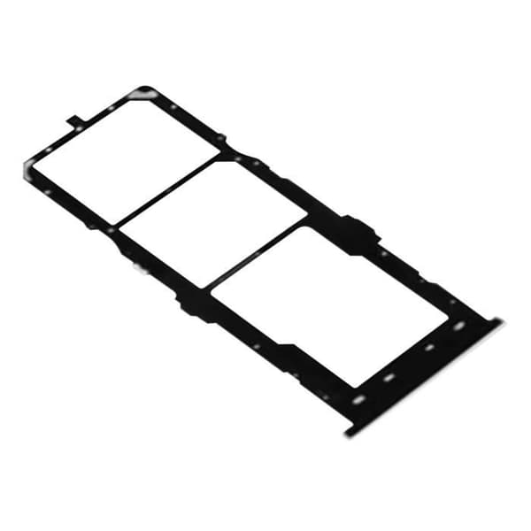 Samsung Galaxy A11 SIM-kortfack 2x Nano SIM och Micro SD ersättning Svart Svart