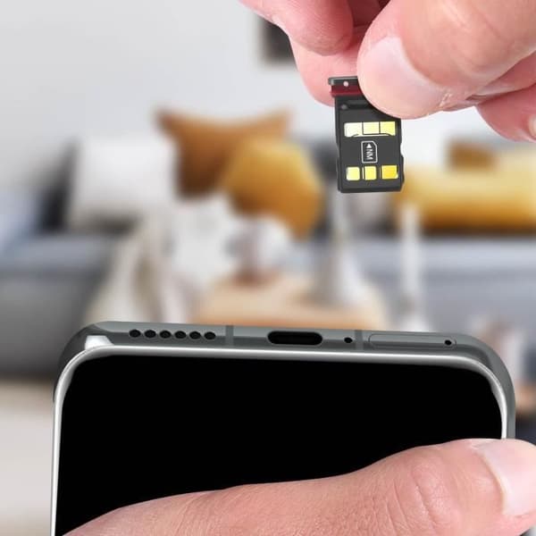 SIM-kortsfack - Huawei - P40/P40 Pro - Svart - Nano SIM - Nano Memory