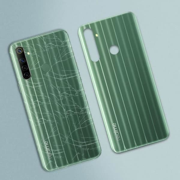 Cache Batteri - Realme - 6i - Ersättning - Grön - Inbyggt lim