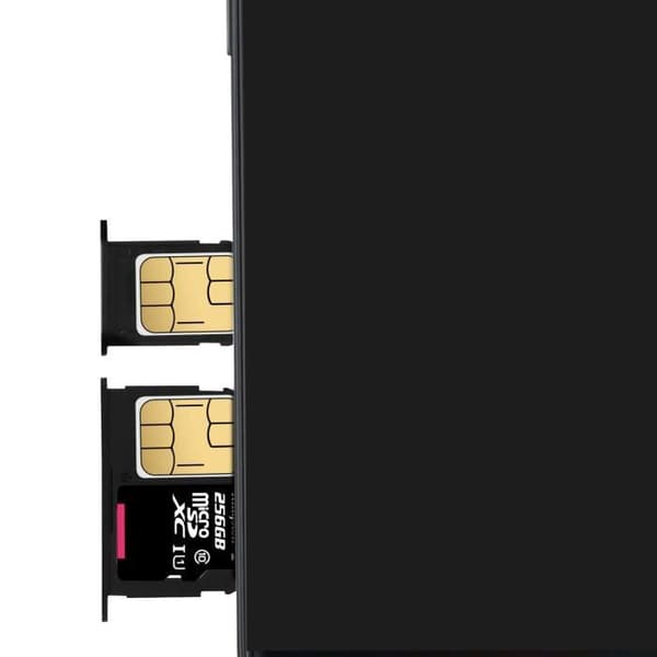 SIM-kortfack - AVIZAR - Samsung Galaxy J5 2017 - Svart - 2x nano SIM-kort + microSD - Ersättning