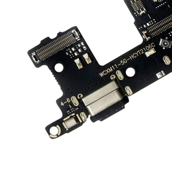 USB-C-laddningskontakt - Xiaomi - Mi 11 - Svart - Ersättning - CE- och RoHS-kompatibel