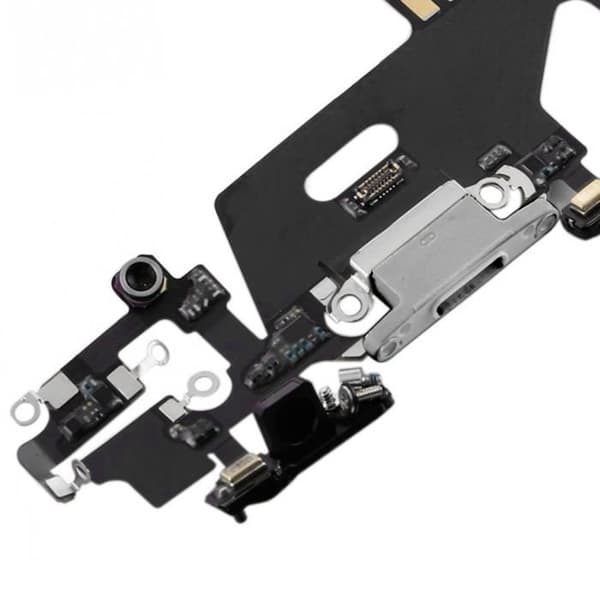 Laddningskontakt - Apple - iPhone 11 - Lightning - Vit - Kvalitetsersättning