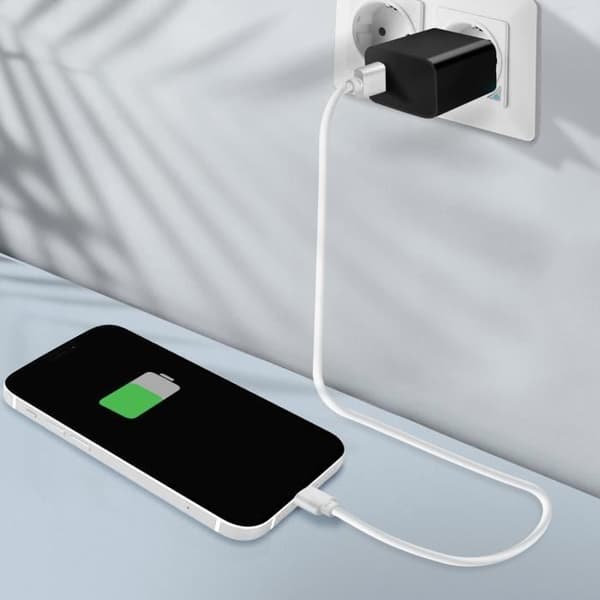 Laddningskontakt - Apple - iPhone 11 - Lightning - Vit - Kvalitetsersättning