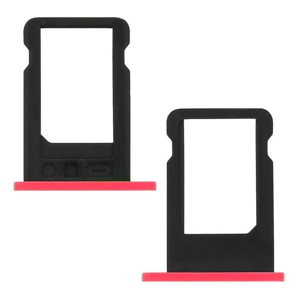 Tiroir för Nano SIM-kort - AVIZAR - iPhone 5C - Rosa - Ersättning - SIM-lås upp