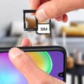 Miniatyrbild 3 av 4: Samsung Galaxy A31 SIM-kortfack 2x Nano SIM och Micro SD Ersättning Svart Svart