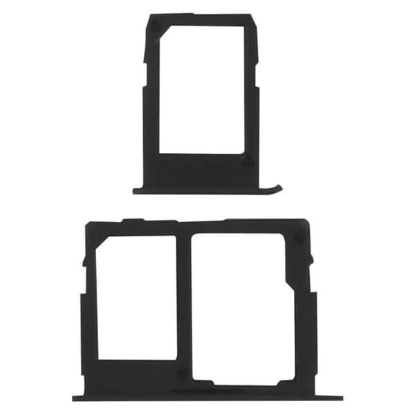 SIM-kortslayout - AVIZAR - Samsung Galaxy J3 2017 - Svart - 2x nano SIM + microSD - Enkel att byta ut