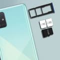 Miniatyrbild 3 av 4: Kortfack - Samsung - Galaxy A51 - 2x Nano SIM - Micro SD - Blå